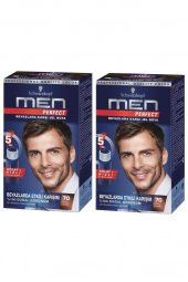 Schwarzkopf Men Perfect Erkek Saç Boyası no:70 Koyu Kahve 2 adet - 1