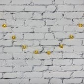 Led Işık Metal Top 10'lu Şerit Aydınlatma Pilli Ağaç Süsü - 3