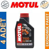 Motul 7100 4T 10W-30 1 Lt 4 Zamanlı Motosiklet Motor Yağı (4 Adet) thumbnail 1