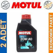 Motul Moto 4T 20W-40 1 Lt 4 Zamanlı Mineral Motosiklet Yağı (2 Adet) - 1