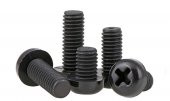 M2,5 x 6mm Plastik Civata Vida SiYAH x 5 adet - 1