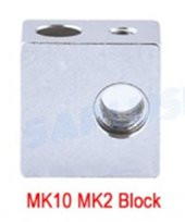 3D Printer Alüminyum Isıtıcı MK10 MK2 Blok 20-20-13mm x 1 adet  (rf128) - 2