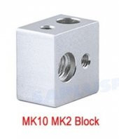 3D Printer Alüminyum Isıtıcı MK10 MK2 Blok 20-20-13mm x 1 adet  (rf128) - 1
