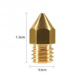 3D Printer / Yazıcı Extruder MK8 pirinç Nozzle - 0,5mm (1.75) 1 Adet (rf184) - 2