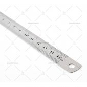 Paslanmaz Çelik Cetvel (Ön yüzü Cm / Arka yüzü inch) 15cm - 1