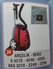 Arçelik S4210 S4240 S4250 Mikroban Torba Hediyeli Orjinal Torba M - 1