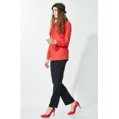 BAYAN PANTOLON KLASİK BORU PAÇA 1641 LACİVERT SORALLİNE - 1