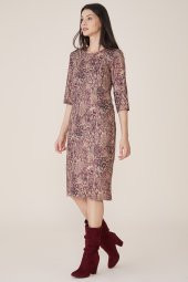 BAYAN ELBİSE KAŞMİR KUMAŞ SORALLİNE 1116 - 2