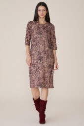 BAYAN ELBİSE KAŞMİR KUMAŞ SORALLİNE 1116 - 3