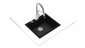 TEKA FORSQUARE 50X40 TEZGAH ÜSTÜ GRANİT EVYE SİYAH - 2