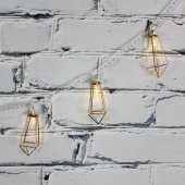 Led Işık Metal Köşeli Dekor 10lu Şerit Aydınlatma Pilli Ağaç Süsü - 1