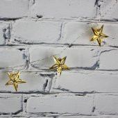Led Işık Metal Yıldız 10'lu Şerit Aydınlatma Pilli Ağaç Süsü - 2