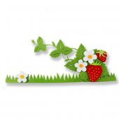 Çilekli Keçe Süs 35cm - 1