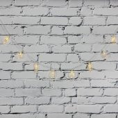 Led Işık Plastik Fener Dekor 10lu Şerit Aydınlatma Pilli Ağaç Süsü - 3
