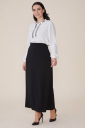 KADIN ETEK BÜYÜK BEDEN ÇAN ETEK 778 SORALLİNE SİYAH - 4