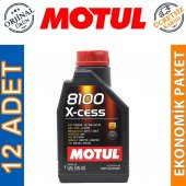 Motul 8100 X-cess 5W-40 1 Lt Tam Sentetik Motor Yağı (12 Adet) - 1