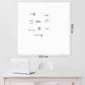 EVBUYA 100 CM-100 CM BEYAZ AKILLI KAĞIT ( 1 Alana 1 Hediye ) - 3