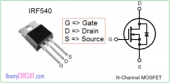 IRF540 - 28a 100v Mosfet - To220 Mofset - 2