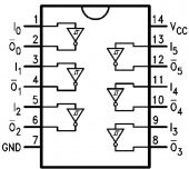 74HC14 Dip-14 Hex Schmitt Trıgger - 2