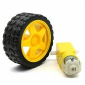 Sarı Tekerlek + Redüktörlü Dc Motor - 2
