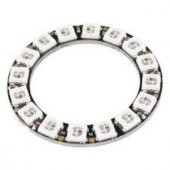 Neopixel 16 Rgb Led Halka Kartı Dahili Sürücülü - Neopixel Ring - 16 X Ws2812 5050 Rgb Led With Inte - 1