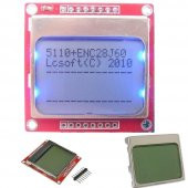 Nokia 5110 Lcd Ekran - Mavi Aydınlatmalı - Kırmızı Model - 1
