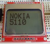 Nokia 5110 Lcd Ekran - Mavi Aydınlatmalı - Kırmızı Model - 3
