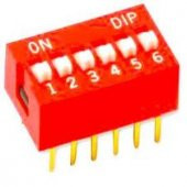 6lı Dip Switch - 6x2 - 1
