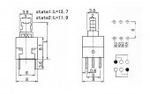 6 Pin On/off Kilitli Buton 5.8x5.8mm - 2