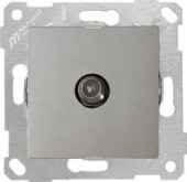 Mutlusan Rita Mekanizma+Tuş Tv Sat Prizi F Dişi (Titanyum) - 1