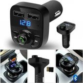 Bluetooth Araç Kiti Fm Transmitter Micro SD USB Girişli - 2