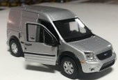 Ford Transit Connect 1/36 Ölçek Gri Çek Bırak Metal Model Araba - 2