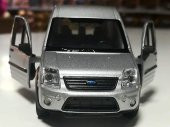 Ford Transit Connect 1/36 Ölçek Gri Çek Bırak Metal Model Araba - 3