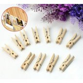 İp Hediyeli Mini Mandal 48 Adet Fotoğraf Mandalı Süsleme Mandalı - 1