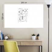 EVBUYA 120 CM-200 CM BEYAZ AKILLI KAĞIT ( 1 Alana 1 Bedava ) - 1