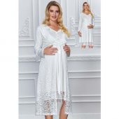 Marilyn 2988 Dantel Sabahlıklı Lohusa Gecelik Sabahlık - 4