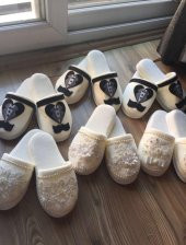 Damat Terliği Simokin Figürlü Havlu Terlik - 2