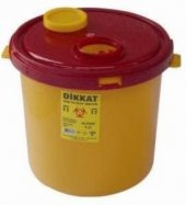 TIBBİ ATIK KUTUSU TIBBİ ATIK KOVASI KESKİN ATIK KUTUSU 5 LT - 1