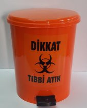 TIBBİ ATIK KOVASI PEDALLI 25 LT ÜCRETSİZ KARGO - 1