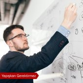 Akıllı Kağıt - 120x300 Cm Şeffaf , 2 Adet Elektrostatik Tutunan Yazı Tahtası - 1