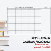 EVBUYA  KPSS ÇALIŞMA PROGRAMI AKILLI KAĞIT - 1