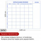 EVBUYA İLK VE ORTA OKUL İÇİN HAFTALIK ÇALIŞMA PROGRAMLAYICI AKILLI KAĞIT - 3