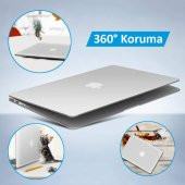Codegen Apple 15" Macbook Pro A1707 A1990 Beyaz Kılıf Koruyucu Kapak CMPT-156W - 6