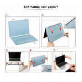 Codegen Apple 15" Macbook Pro A1707 A1990 Beyaz Kılıf Koruyucu Kapak CMPT-156W - 8