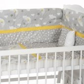 Sluupy Gri Yıldızlı Figürlü Bebek Uyku Seti 60x120 - 2