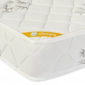Sluupy Kahve Bamboo Lüx Yaylı Bebek Yatağı 80x180 - 1