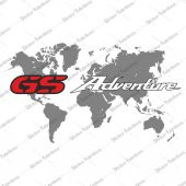 Bmw GS Adventure Motor Yan Çanta Reflektif fosforlu Sticker 00398 - 1