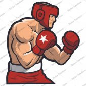 Boksör Kick boks kickboks Sticker 00878 - 1
