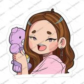 Anemi Şeker Kız BT21 Sticker 00812 - 1