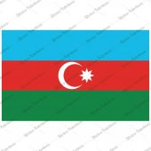 Azerbaycan Bayrağı Sticker 00702 - 1